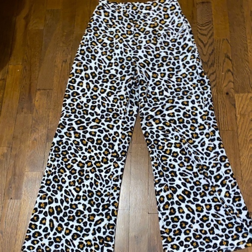 Show Me Your MuMu Cheetah Flare Pants - Picture 2 of 4